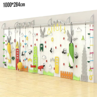 Nature & City Themed Kids Indoor Jungle Gym - Wall-Mounted Sensory Play Panels