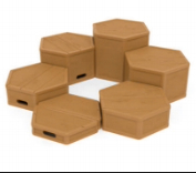 Hexagonal Soft Modular Seating — Multifunctional Soft Building Block Stools for Kindergartens and Early Childhood Education