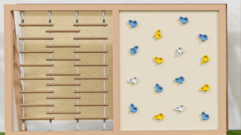 Kindergarten Outdoor Wall Integrated Climbing Combination
