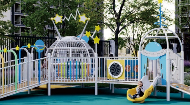 Interstellar UFO Space-Themed Custom Outdoor Children's Playground Equipment