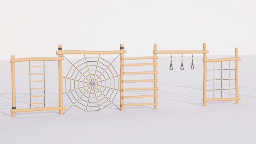 NatureQuest™ Forest Series - All-in-One Log Adventure Playground