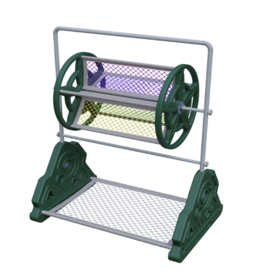 Kids Outdoor Rotating Climbing Roller Frame, Sensory Integration Play Equipment