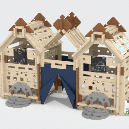 Forest-Style Country Cottage Building Blocks