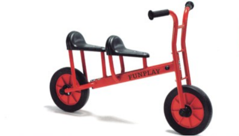  Heavy-Duty Tandem Balance Bike - Double-Seater Ride-On Scooter for Two Kids