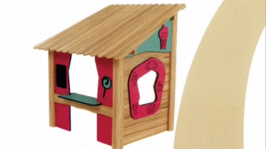 Outdoor Children's Themed Wooden Playhouse & Role-Playing House