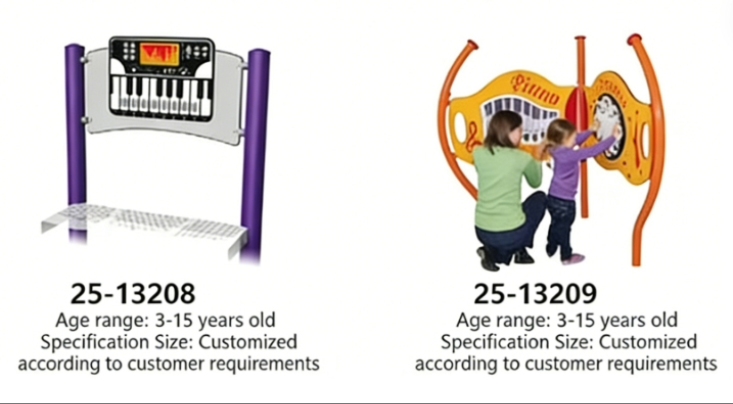 Outdoor Musical Playground Equipment | Wall-Mounted Percussion Instruments for Kids