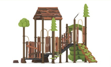 Forest Theme Outdoor Playground Set