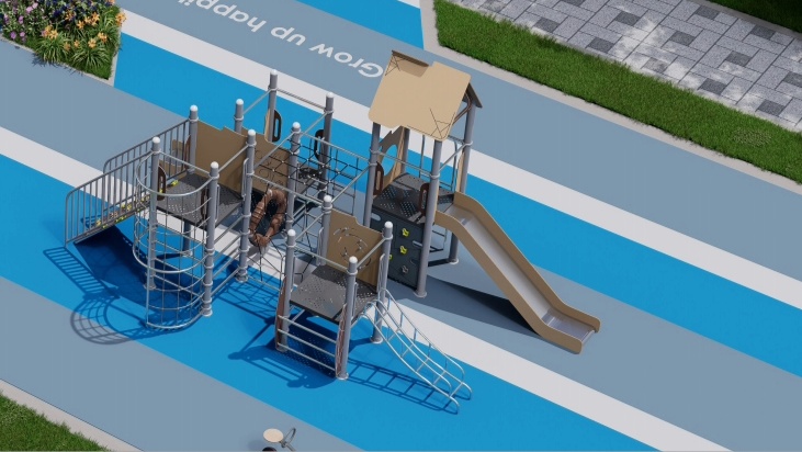 Nature Explorer Multi-Play Playground with Double Slides