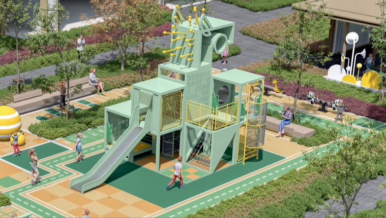 Future Explorer Robot Tower Playground