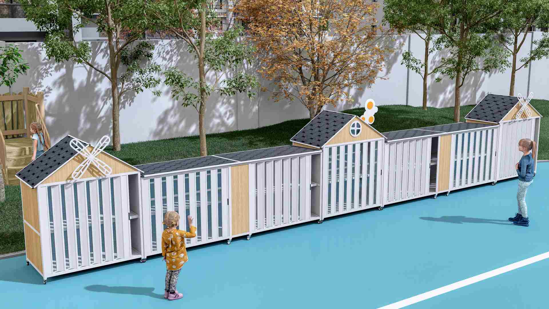 Playtown Streetscape Children’s Storage Cabinet Series